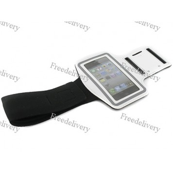 Армбенд, спортивный чехол Iphone 4 4S, белый