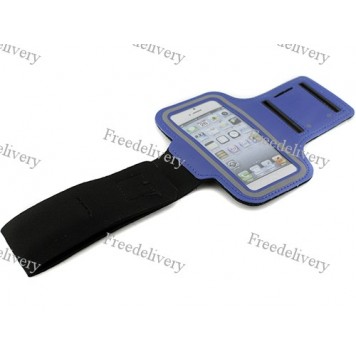 Армбенд, спортивный чехол Iphone 5 5C 5S, синий