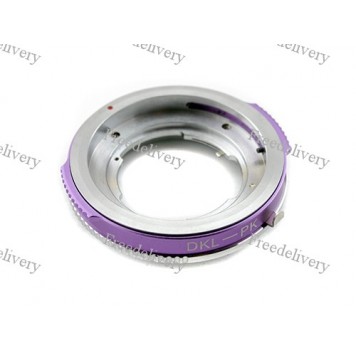 Адаптер переходник Deckel DKL - Pentax PK K фиолет Ulata