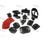Набор креплений для GoPro камер HERO HERO2 HERO3 Набор креплений для GoPro камер HERO HERO2 HERO3