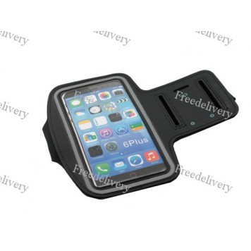 Армбенд, спортивный чехол Iphone 6 plus, черный