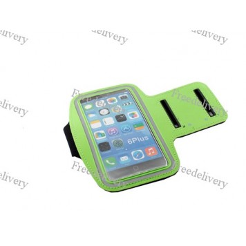 Армбенд, спортивный чехол Iphone 6 plus, зеленый