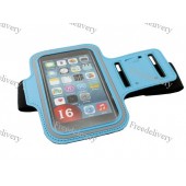 Армбенд, спортивный чехол Iphone 6 plus, голубой