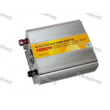 Инвертор напряжения 12V-220V 1000Вт РЕАЛЬНЫХ