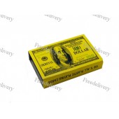 Игральные карты 54 штуки, пластиковые, в виде 100$