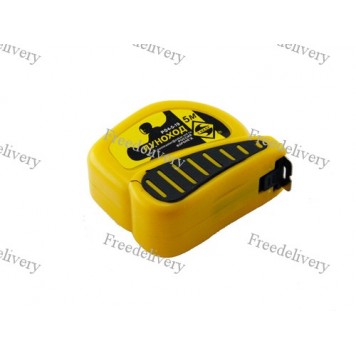 Измерительная рулетка 5м х 19мм, надежный стопор