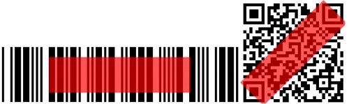 Пример сканирования 1D и 2D кодов