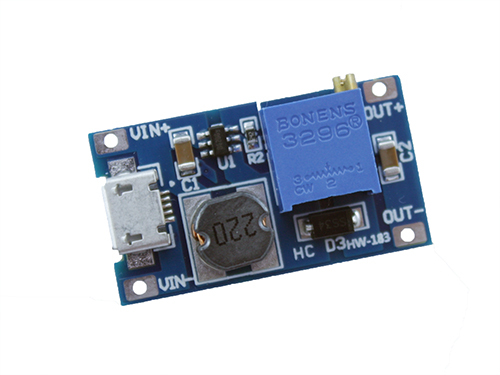 Повышающий преобразователь напряжения DC-DC MT3608 до 28В с MicroUSB вх